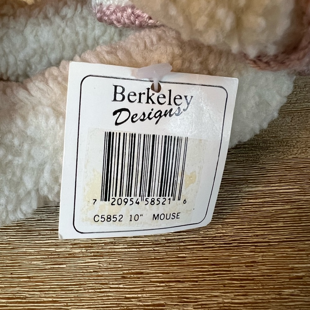 NEW Vintage 1996 Berkeley Designs Teddy Bear I LOVE MOM Sweater - Collectible - Picture 3 of 6